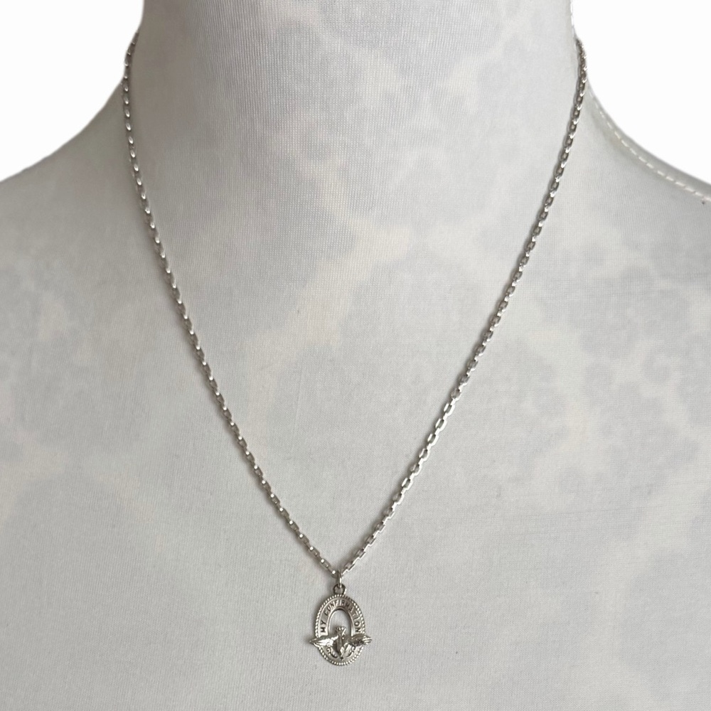 Sterling Silver “My Confirmation” Pendant Necklace | 18” Chain | Religious Gift